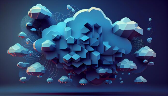 Multiple clouds crowded together represent a holistic approach to cloud computing.